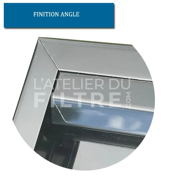 Angle d'un filtre de hotte à choc - L'Atelier du Filtre